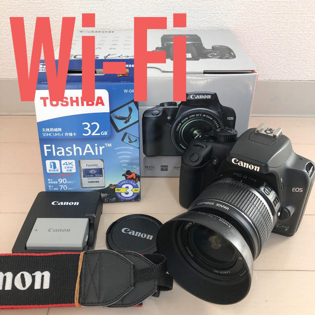 ❤️撮ったその場でスマホに送れるCanon EOS Kiss F セット❤️のサムネイル