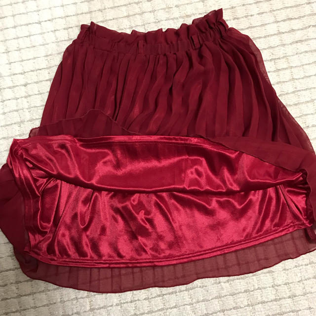 BACK NUMBER(バックナンバー)のワイン色 スカート レディースのスカート(ミニスカート)の商品写真