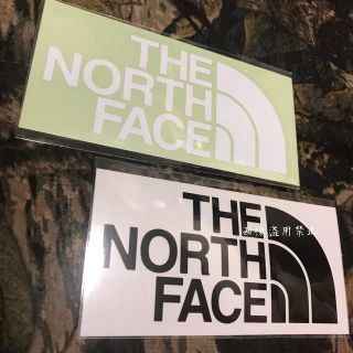 ザノースフェイス(THE NORTH FACE)の新品未使用 ノースフェイス カッティングステッカー 白黒(その他)