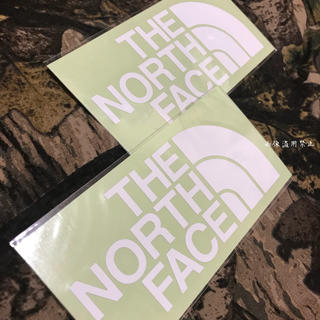 ザノースフェイス(THE NORTH FACE)の新品未使用 ノースフェイス カッティングステッカー 白2枚(その他)