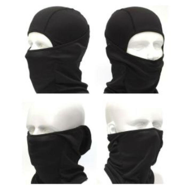 ただの目だし帽じゃない!! 高機能3Wayフェイスマスク ブラック メンズの帽子(その他)の商品写真