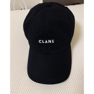 ステュディオス(STUDIOUS)のCLANE キャップ クラネ 黒 ロゴ logo ブラック(キャップ)