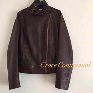 グレースコンチネンタル(GRACE CONTINENTAL)のミナミ様取り置きGrace牛革ライダース(ライダースジャケット)