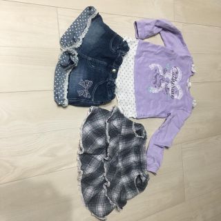 マザウェイズ(motherways)のマザウェイズ セットコーデ 女児 130 長袖 キュロット(セット/コーデ)