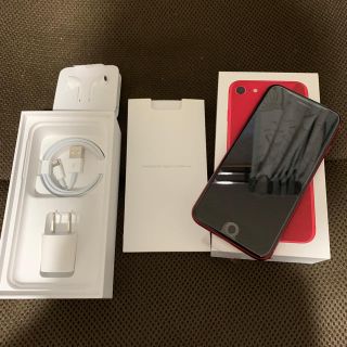 未使用 iphone8 64GB レッド SIMフリー(au)(スマートフォン本体)