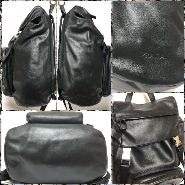 PRADA - プラダ オールレザー バックパック リュックの通販 by KL