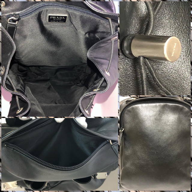 PRADA - プラダ オールレザー バックパック リュックの通販 by KL