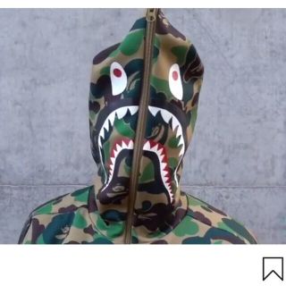 アベイシングエイプ(A BATHING APE)のM 送料込み bape adidas シャーク 鮫 パーカー (パーカー)