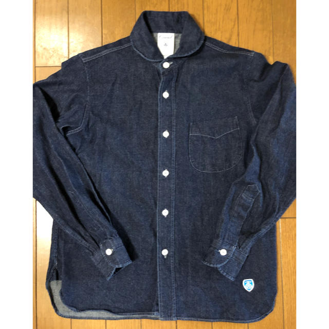 ORCIVAL(オーシバル)の中古 オーチバル 丸襟 デニムシャツ サイズ1 レディースのトップス(シャツ/ブラウス(長袖/七分))の商品写真