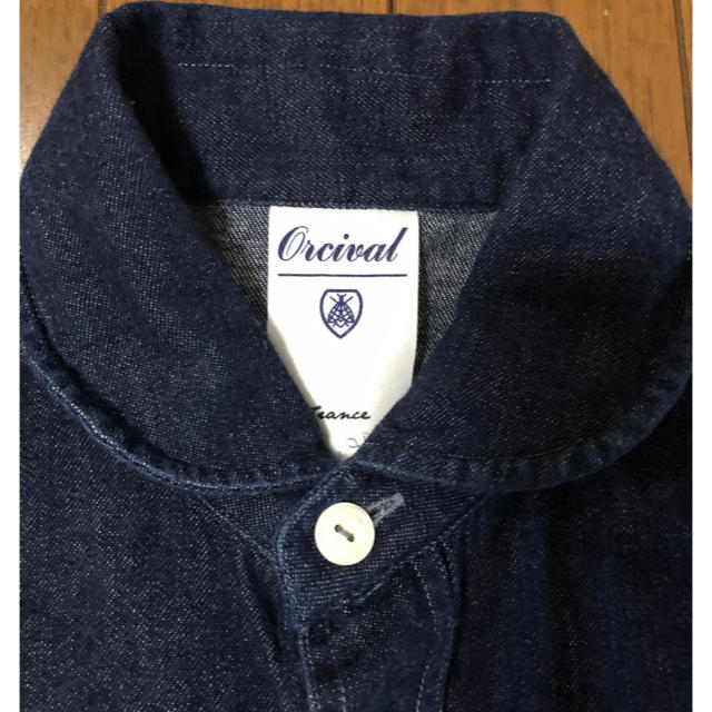 ORCIVAL(オーシバル)の中古 オーチバル 丸襟 デニムシャツ サイズ1 レディースのトップス(シャツ/ブラウス(長袖/七分))の商品写真