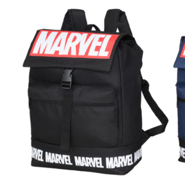 MARVEL(マーベル)のmarvel リュック 黒 メンズのバッグ(バッグパック/リュック)の商品写真