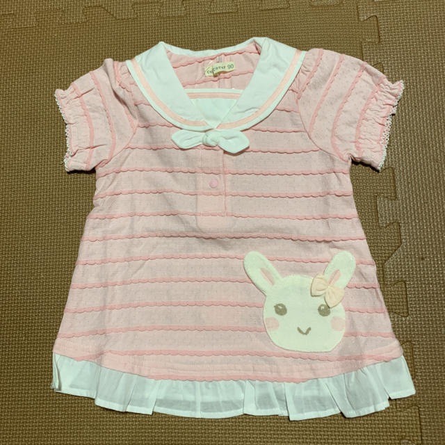 coeur a coeur(クーラクール)のクーラクール うさみみセーラープルオーバー 90 キッズ/ベビー/マタニティのキッズ服女の子用(90cm~)(Tシャツ/カットソー)の商品写真