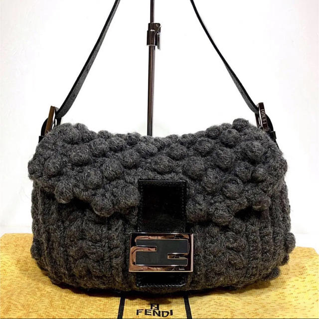 FENDI - 【正規品】フェンディ マンマバケット ニットバックの通販 by ... 正規品 フェンディ マンマバケット