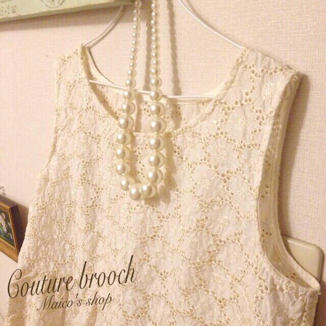 anatelier(アナトリエ)のCouturebrooch♡tops レディースのトップス(シャツ/ブラウス(半袖/袖なし))の商品写真