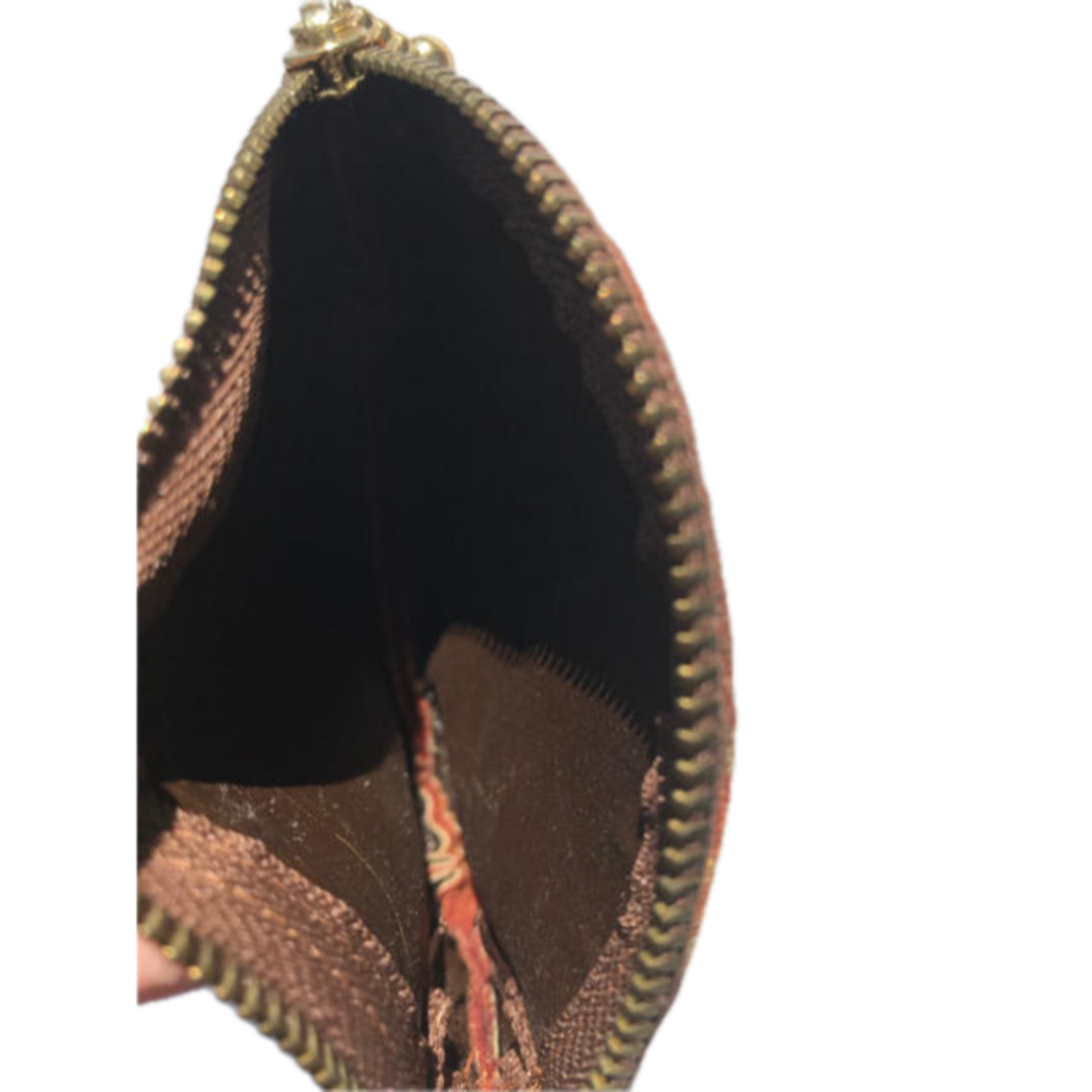 民芸品 手作り ポーチ 2つセット レディースのファッション小物(ポーチ)の商品写真