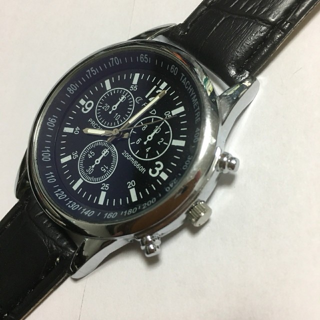 メンズ 腕時計＊高級感　海外ブランド＊ブラック メンズの時計(腕時計(アナログ))の商品写真