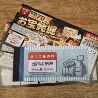 ヴィレッジヴァンガード株主優待券  12000円分割引チケット(その他)