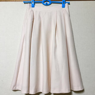 レッセパッセ(LAISSE PASSE)のレッセパッセ  ウール100%  春色フレアースカート  36(ひざ丈スカート)