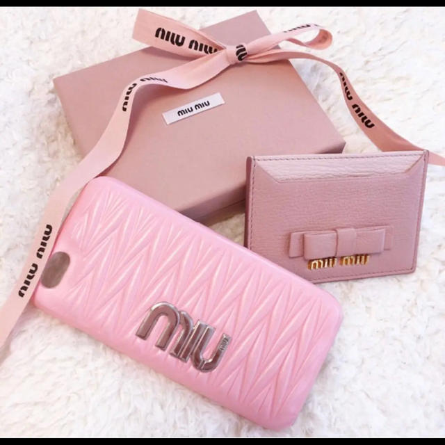 miumiu - miumiu風♡iPhoneケースの通販 by めいち's shop｜ミュウミュウならラクマ