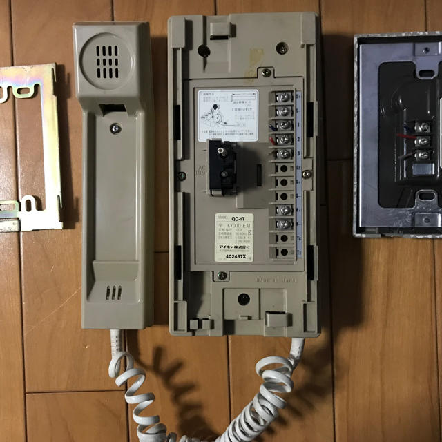 アイホン ドアホンセット QC-NK (OC-1T) 玄関子機 親機 防犯対策 アイホン ドアホンセット QC-NK (OC-1T) 玄関子機 親機 防犯対策