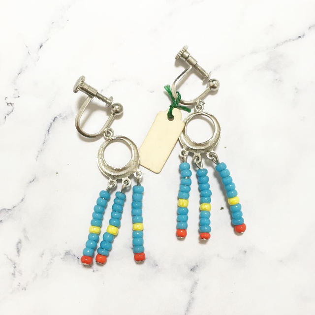 Santa Monica(サンタモニカ)のVintage ＊ american beads earring レディースのアクセサリー(イヤリング)の商品写真