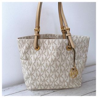 マイケルコース(Michael Kors)のマイケルコース MichaelKorsトートバッグ ホワイト レザー 正規品(トートバッグ)