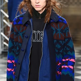 サカイ(sacai)の【定価118800円】sacai 16aw ニットドッキングカーディガン(ニット/セーター)