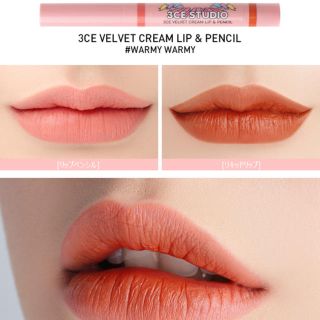 スタイルナンダ(STYLENANDA)の3CE creamlip&pencil #WARMY WARMY(口紅)