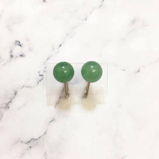 アッシュペーフランス(H.P.FRANCE)のVintage ＊ forest green pop earring(イヤリング)
