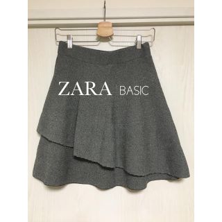 ザラ(ZARA)のZARA スカート 膝丈 フリル 秋冬(ひざ丈スカート)