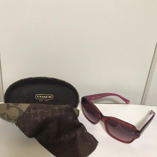 コーチ(COACH)の【値下げused品】COACHサングラス〜ワインレッド〜(サングラス/メガネ)