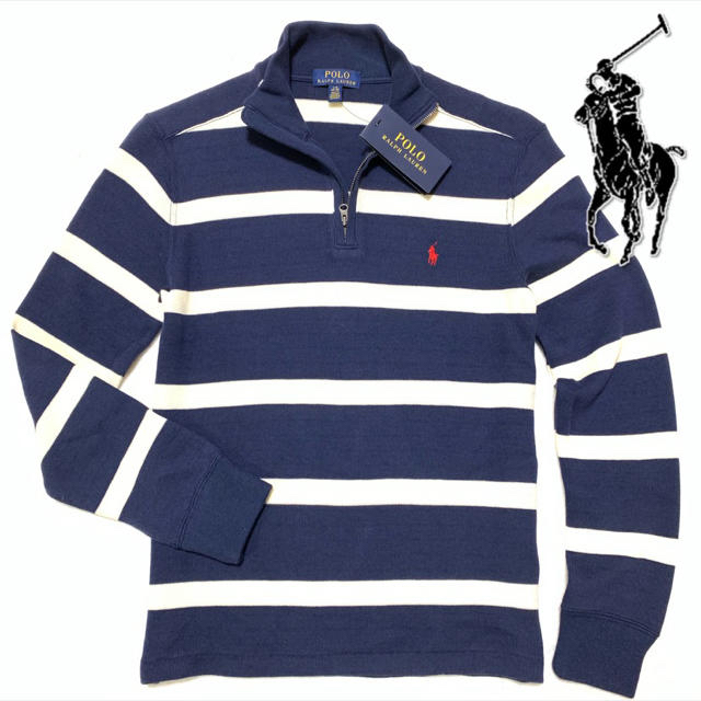 POLO RALPH LAUREN(ポロラルフローレン)のGood37様 専用。  ハーフジップニット /Nav160 メンズのトップス(ニット/セーター)の商品写真