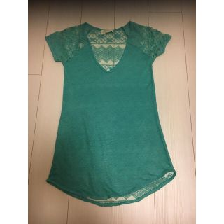 ザラ(ZARA)のZARA レース トップス(カットソー(半袖/袖なし))