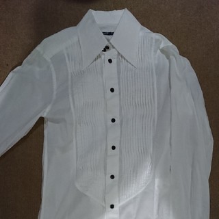 ドルチェアンドガッバーナ(DOLCE&GABBANA)のDOLCE&GABBANA ホワイト 白 フリフリ ドレスシャツ ドルガバ(シャツ)