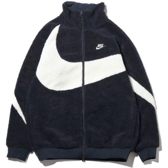 XLNIKE BIG SWOOSH BOA JACKET ネイビー ナイキ　ボアXL状態