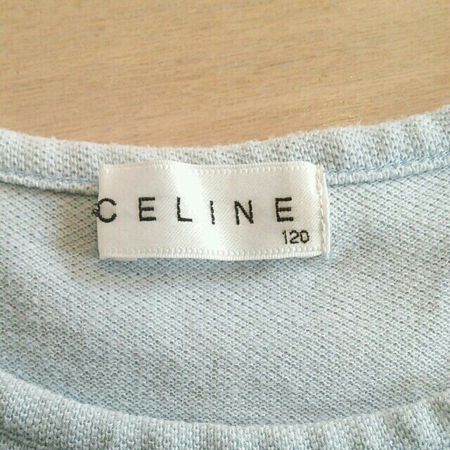 celine(セリーヌ)のセリーヌブルーTシャツ120 キッズ/ベビー/マタニティのキッズ服男の子用(90cm~)(その他)の商品写真