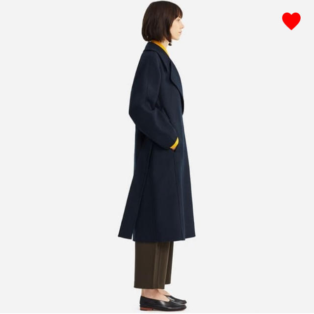 UNIQLO(ユニクロ)のユニクロ ルメール ユニクロユー ダブルフェイスラップコート レディースのジャケット/アウター(ガウンコート)の商品写真