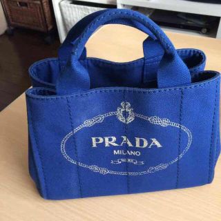 プラダ(PRADA)のPRADA カナパS コバルトブルー(ハンドバッグ)