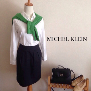 ミッシェルクラン(MICHEL KLEIN)のコクーンスカート(ひざ丈スカート)
