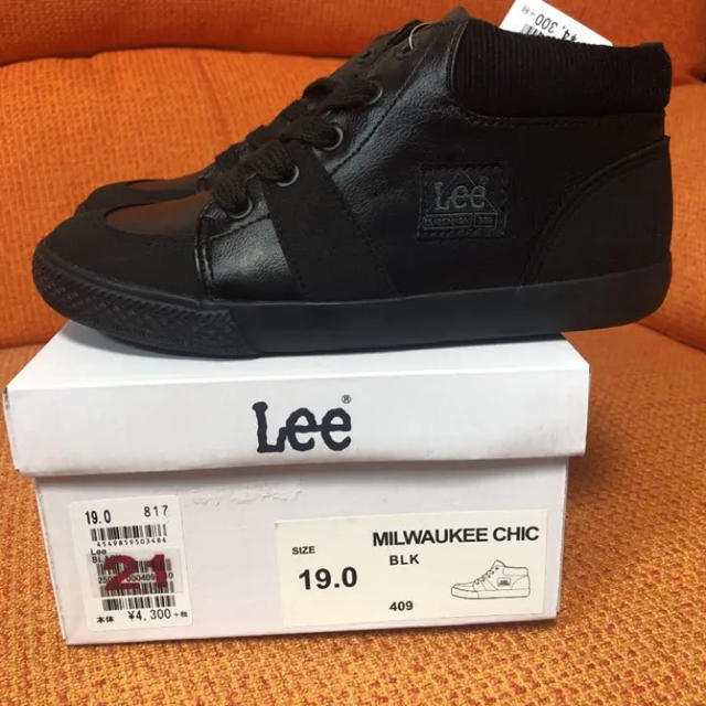 Lee(リー)のスニーカー19.0㎝ BLK‼️ラスト1足‼️半額‼️ キッズ/ベビー/マタニティのキッズ靴/シューズ(15cm~)(スニーカー)の商品写真