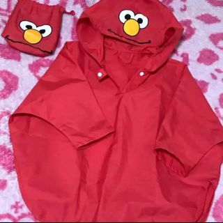 セサミストリート(SESAME STREET)のエルモ 雨具 カッパ(レインコート)