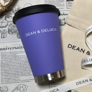 ディーンアンドデルーカ(DEAN & DELUCA)の布製ラッピング付き DEAN&DELUCA 限定タンブラー パープル マイボトル(タンブラー)