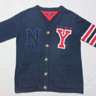 トミーヒルフィガー(TOMMY HILFIGER)のTOMMY 　トミーカーディガン　表記サイズL ネイビー系(カーディガン)