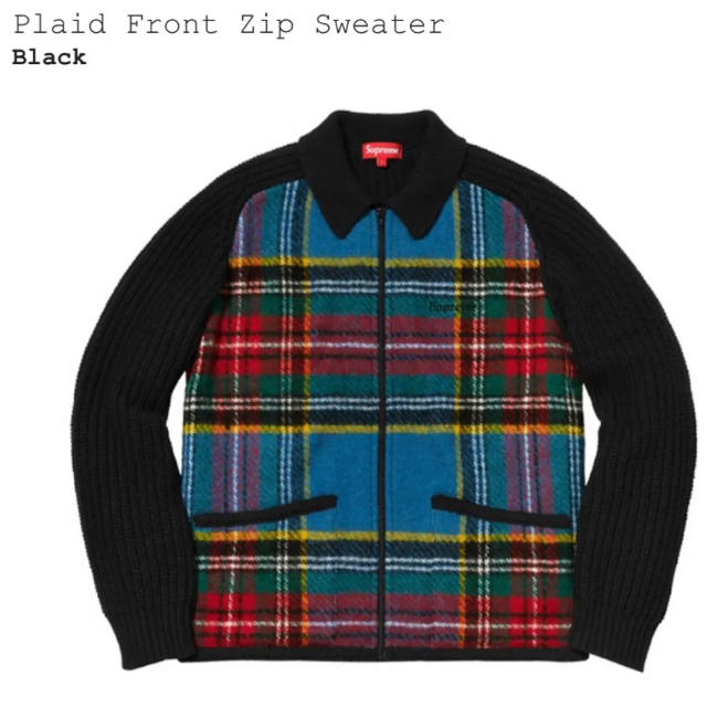 SUPREME plaid sweater