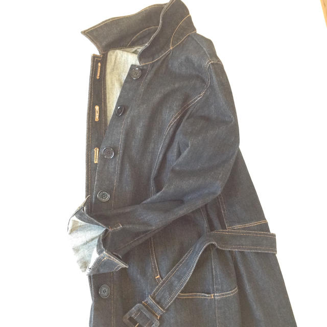 SONIA RYKIEL(ソニアリキエル)のデニムロングジャケット サイズ9〜11の方に レディースのジャケット/アウター(Gジャン/デニムジャケット)の商品写真