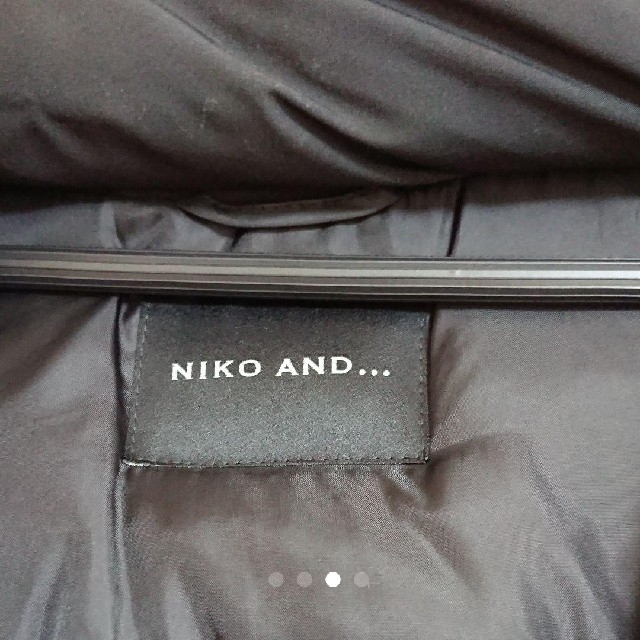 niko and...(ニコアンド)の【niko and ...】men'sエアコンダウンジャケットブラックMサイズ メンズのジャケット/アウター(ダウンジャケット)の商品写真