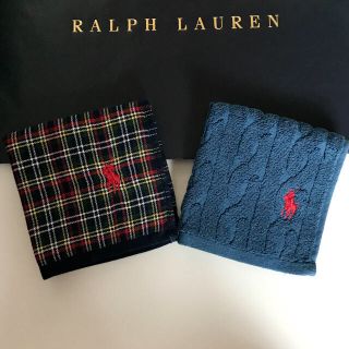 ラルフローレン(Ralph Lauren)の袋付き◆RALPH LAUREN ラルフ◆ミニハンカチタオル4枚セット(ハンカチ/ポケットチーフ)