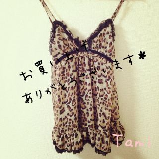 キャミソール ヒョウ柄(キャミソール)