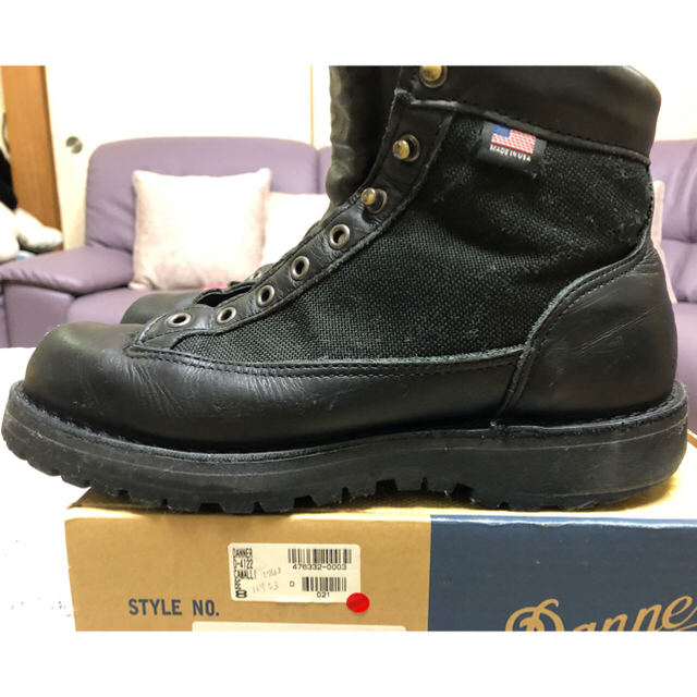 Made in U.S.A  DANNER LIGHT  BLACK   白タグ