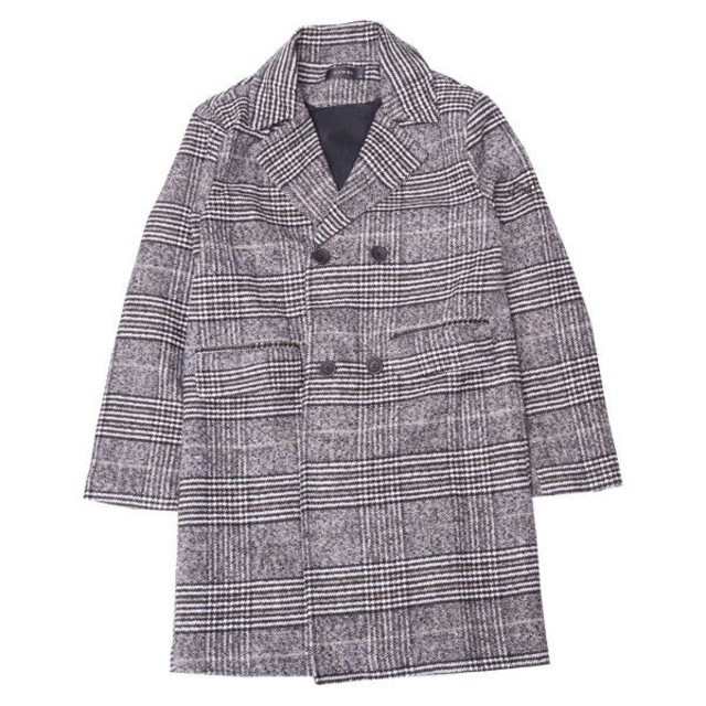 DOWBL(ダブル)のDOWBL Glen Check Double Chester Coat

 メンズのジャケット/アウター(チェスターコート)の商品写真